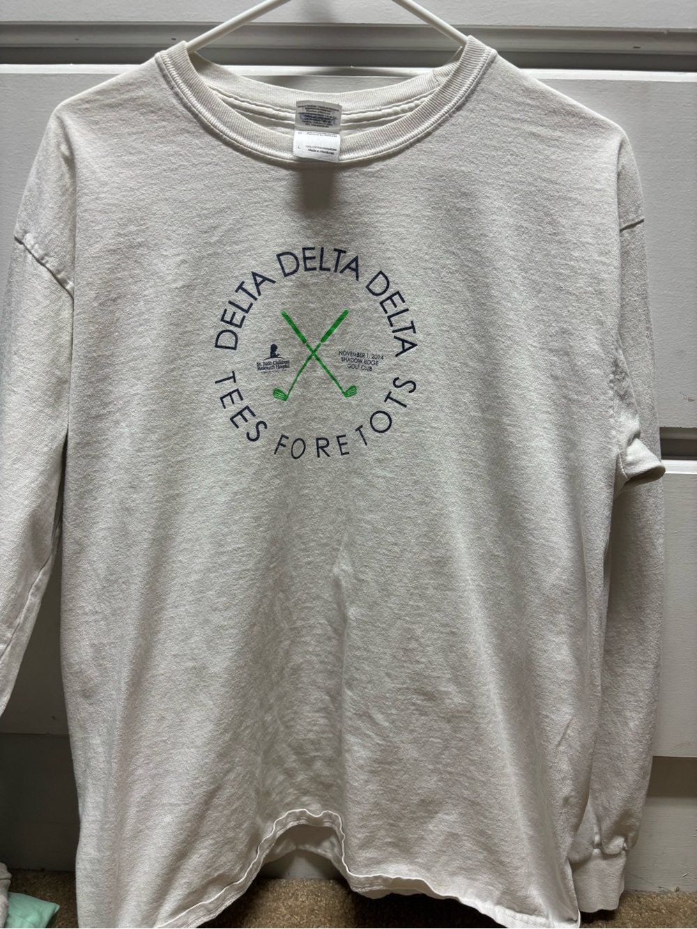 Gildan Women's Long Sleeve Tri Delta tshirt
